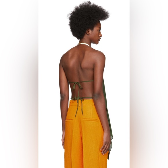 New with tags Jacquemus viscose halter top with attached beading. Size 40/medium - Picture 7 of 16